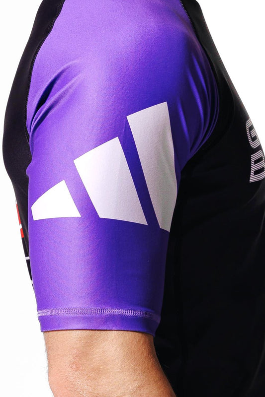 Barra Performance Ranked Rashguard S/S by Adidas - Purple