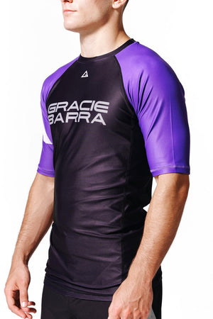 Barra Performance Ranked Rashguard S/S by Adidas - Purple
