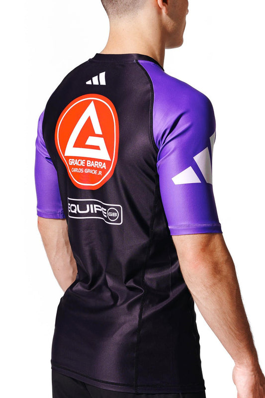 Barra Performance Ranked Rashguard S/S by Adidas - Purple