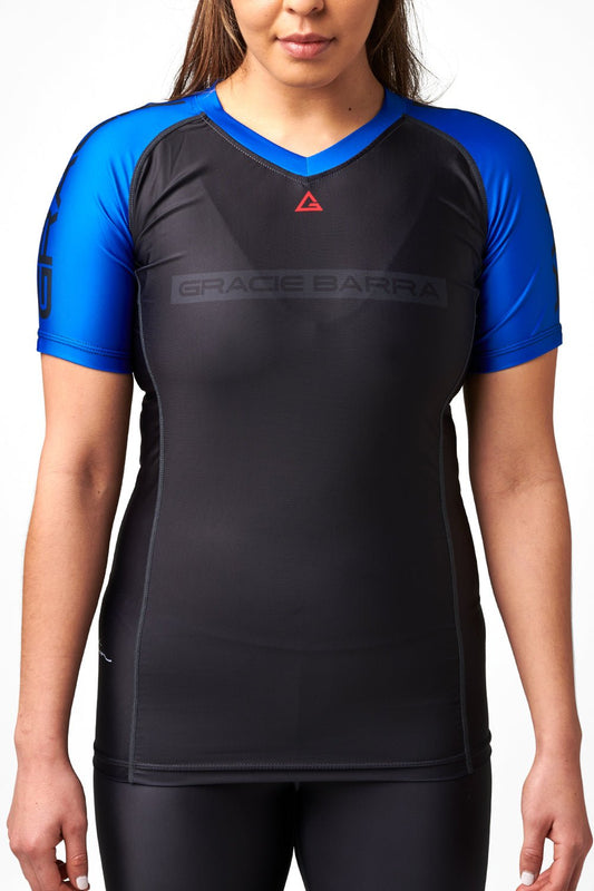 GB Edition S/S Womens Ranked Rashguard - Blue