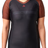 GB Edition S/S Womens Ranked Rashguard - Brown