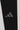 Close-up of the adidas Performance logo printed on the lower leg of the GB x adidas III Stripes Compression Pants in black.