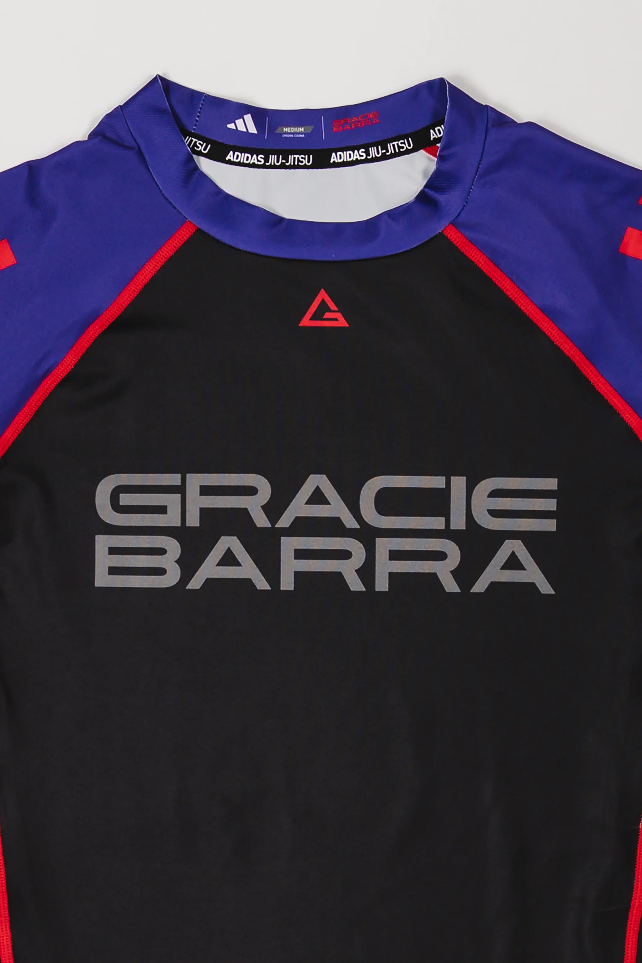 III Stripes Ranked Rashguard by adidas - Purple