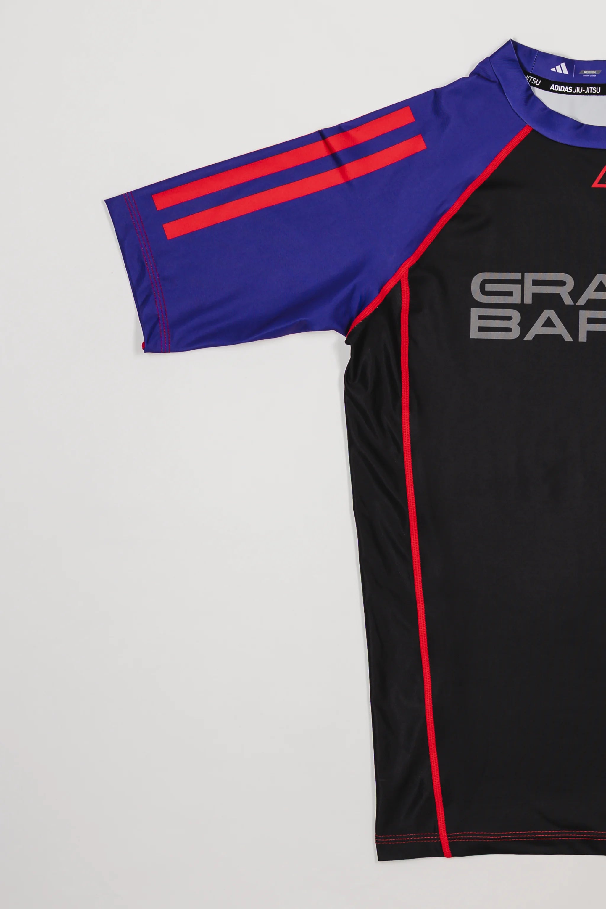 III Stripes Ranked Rashguard by adidas - Purple