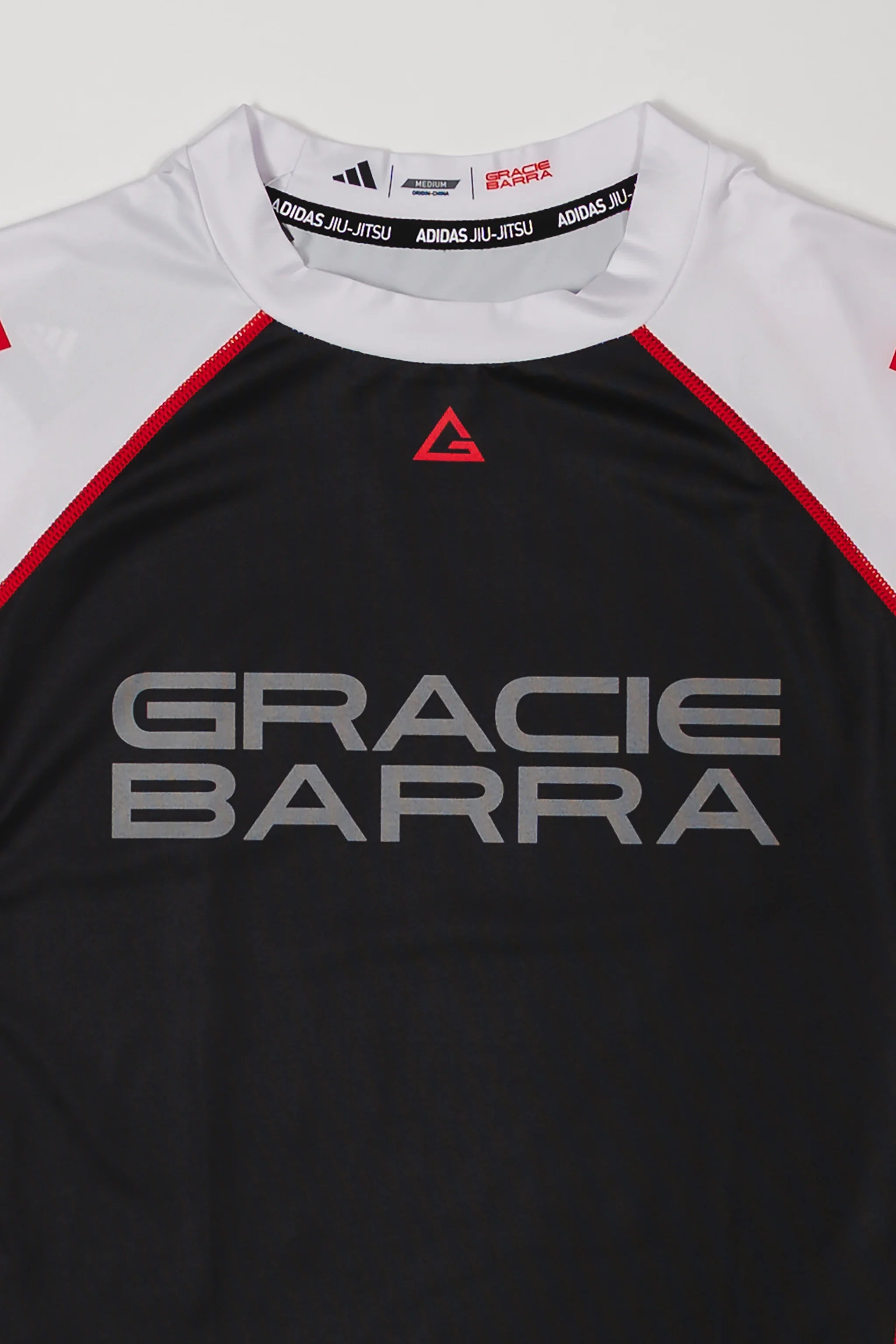 III Stripes Ranked Rashguard by adidas - White