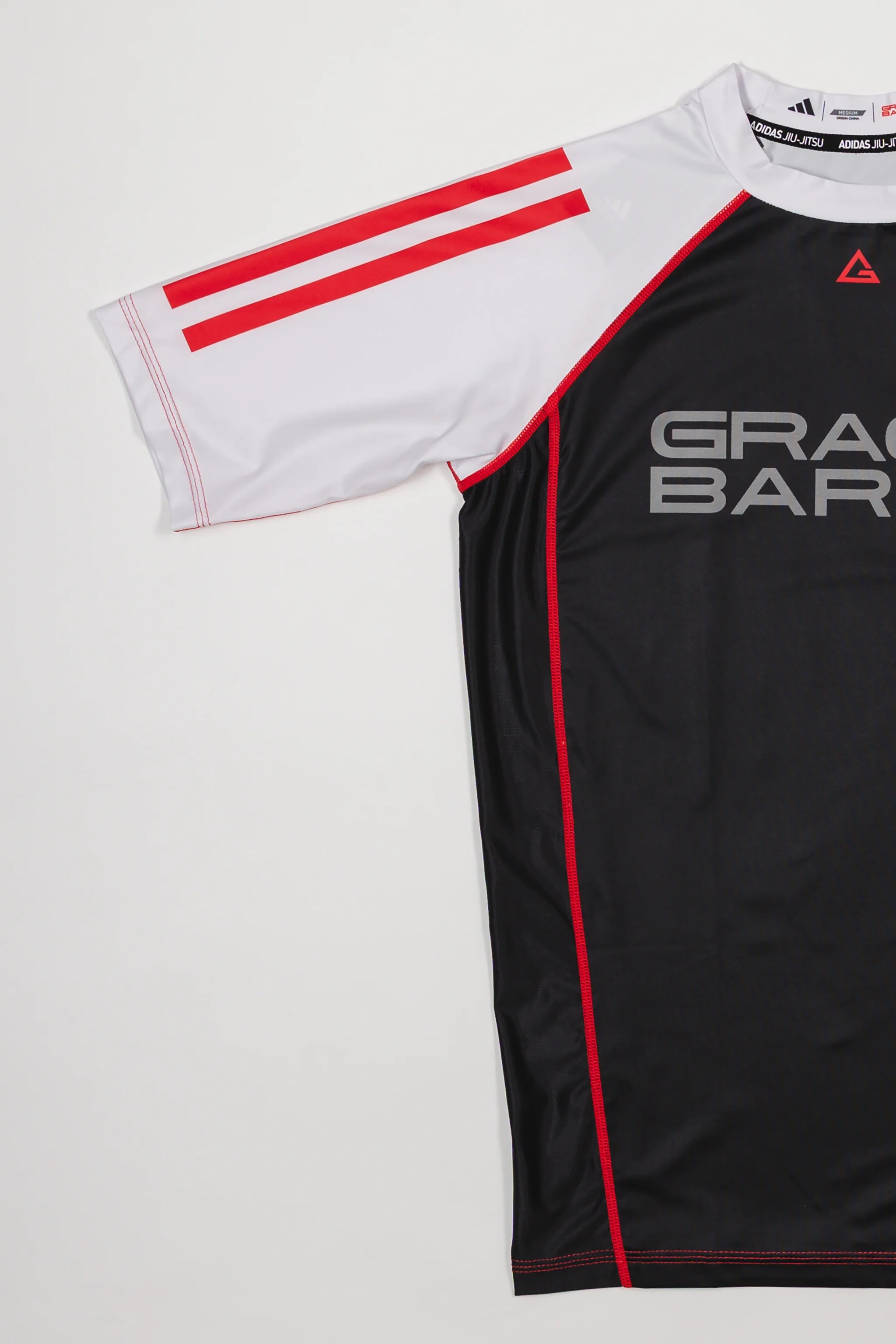 III Stripes Ranked Rashguard by adidas - White