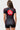 Back of the black III Stripes Womens Ranked Rashguard by adidas with the red Barra Shield, EQUIPE GB print and adidas badge logo