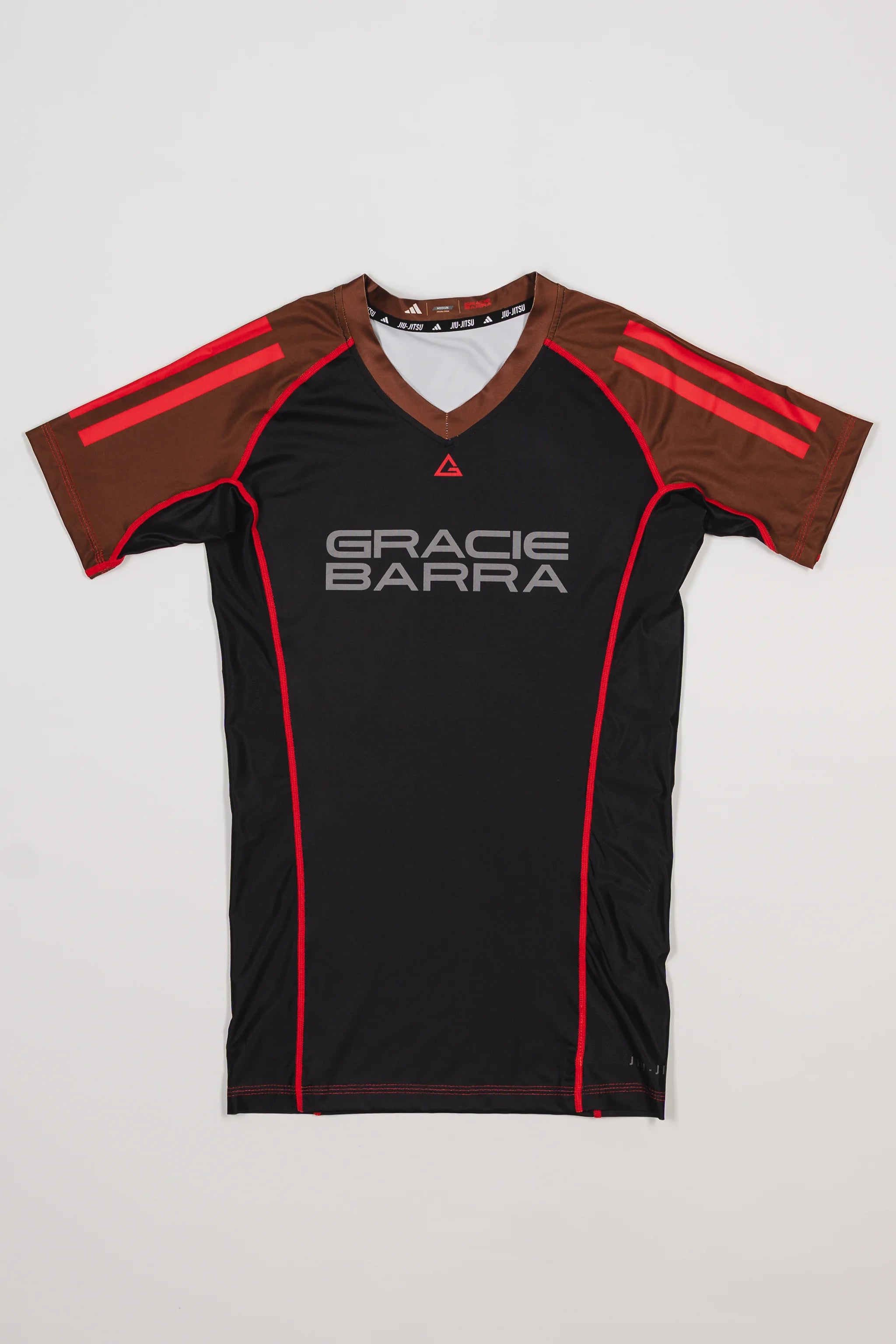 III Stripes Womens Ranked Rashguard by adidas - Brown