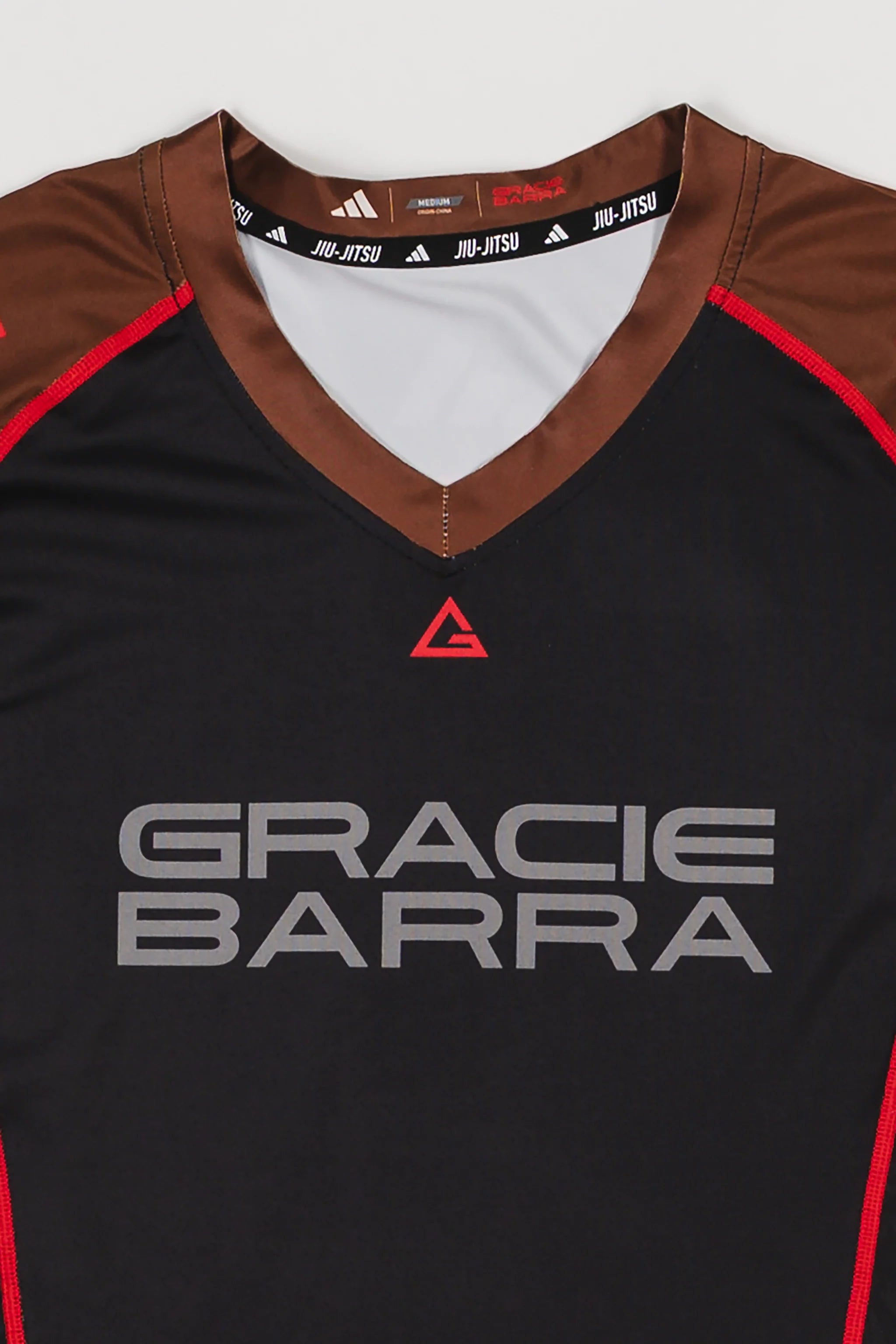 III Stripes Womens Ranked Rashguard by adidas - Brown