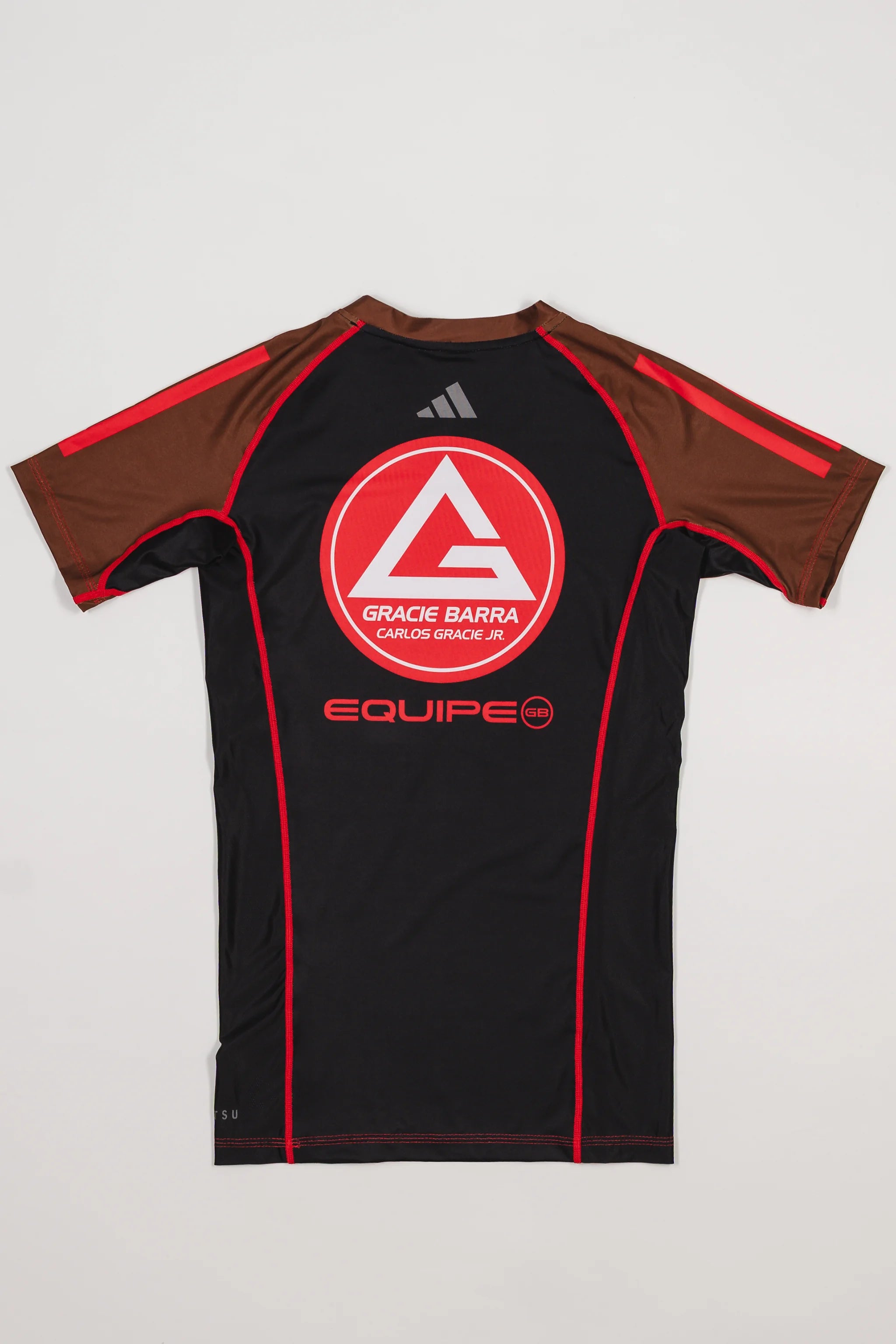 III Stripes Womens Ranked Rashguard by adidas - Brown