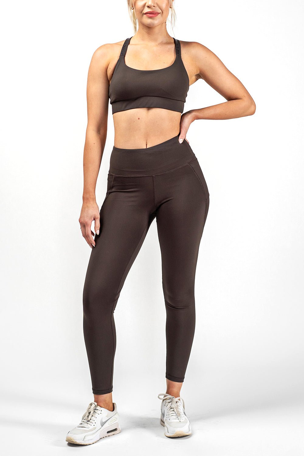 GB Elevate High Waist Leggings - Brown