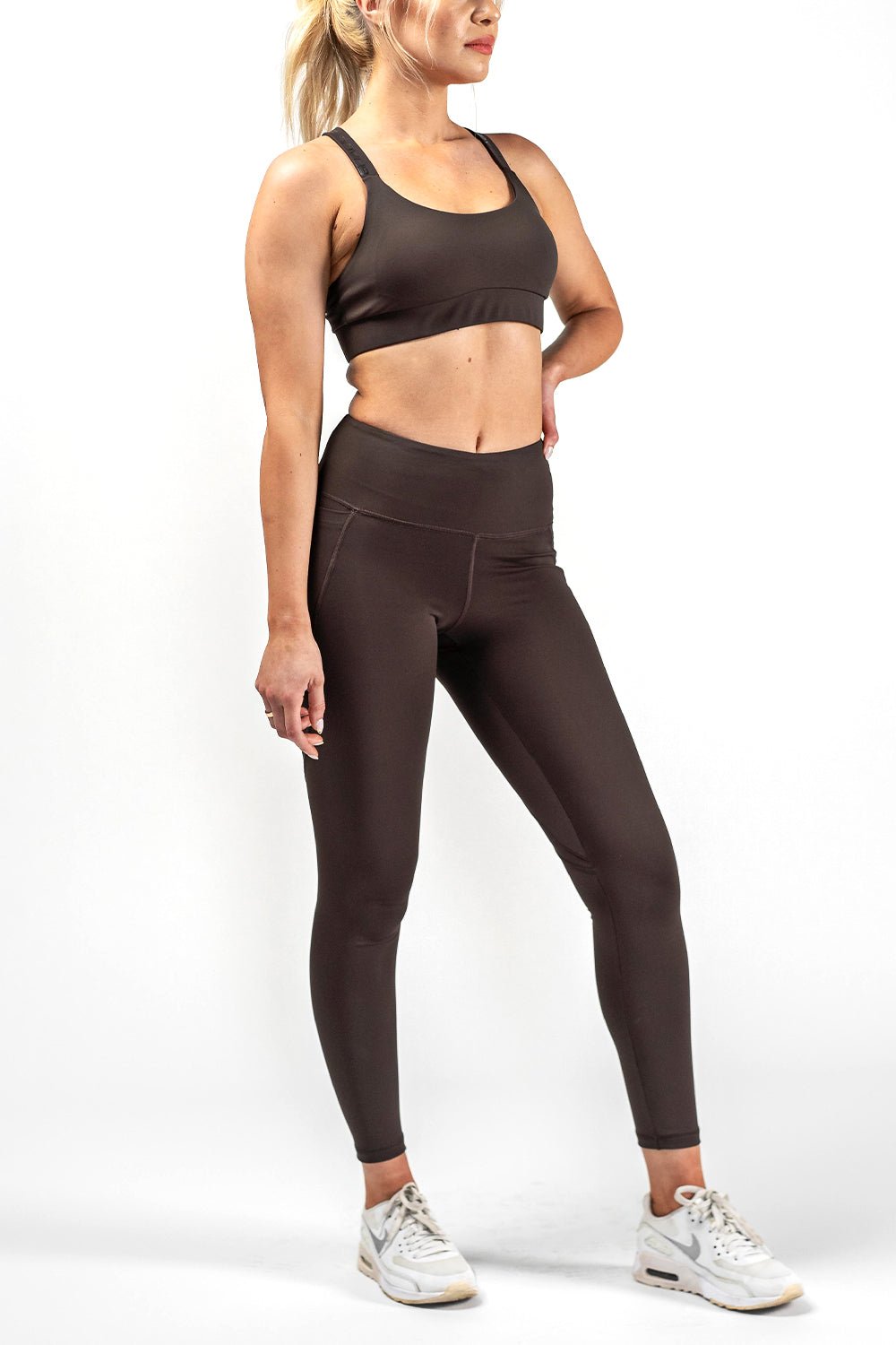 GB Elevate High Waist Leggings - Brown