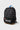 Jiu Jitsu Kids Backpack in Black/Grey with illustrated jiu-jitsu pattern, blue top handle, Gracie Barra logo patch, and brown suede bottom panel