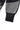 Close-up of the Legacy Youth Knit Sweater sleeve cuff showing ribbed knit construction and jacquard-knit black and gray fabric texture
