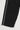 Close-up of black Legacy Kids Windrunner pants showing white side piping and adjustable bungee cord at the leg opening, photographed on a light studio background.