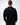 Legacy Mens Knit Sweater in black, back view on model featuring minimalist Jiu-Jitsu embroidery at the upper back.
