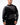 Legacy Mens Knit Sweater in black with tonal jacquard-knit geometric pattern, front view on model with ribbed crew neckline.