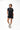 Legacy Womens Active Tee in black, full-length front view on standing model with crew neckline and white Legacy G chest logo.