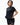 Legacy Womens Active Tee in black, front view on model with hand on hip, crew neckline and white Legacy G chest logo.