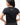 Legacy Womens Active Tee in black, back view on model showing flatlock shoulder seams and Gracie Barra wordmark at upper back.