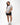 Legacy Womens Active Tee in grey, full-length front view on standing model with crew neckline and white Legacy G chest logo.