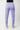 Back of the lavender Gracie Barra Legacy Womens Track Jogger showing the elastic waistband and white stacked Gracie Barra logo above the left cuff.