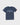 Navy Living Legacy Boxy Kids Tee with arched light blue Jiu-Jitsu print and white stacked Gracie Barra wordmark, red sleeve tab, front view.