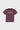 Maroon Living Legacy Boxy Tee with arched light pink Jiu-Jitsu print and white stacked Gracie Barra wordmark, red sleeve tab, front view.