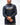 Lutador Mens Active Longsleeve Tee in navy, front view on model with arms crossed, showing white and gold Gracie Barra Lutador chest graphic.