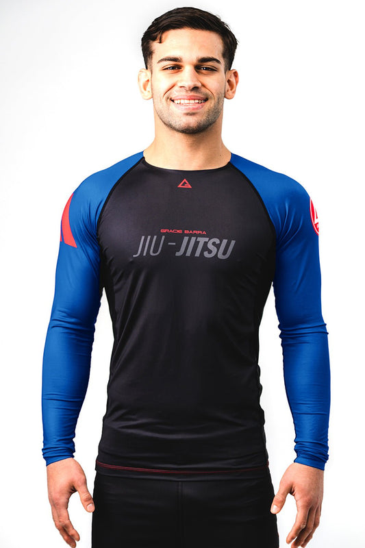 GB Performance L/S Ranked Rashguard by Adidas - Blue