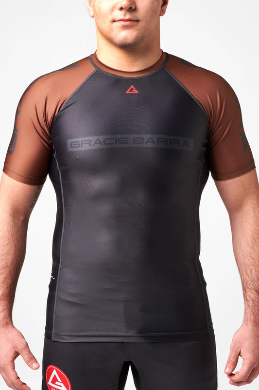 GB Edition S/S Ranked Rashguard - Brown