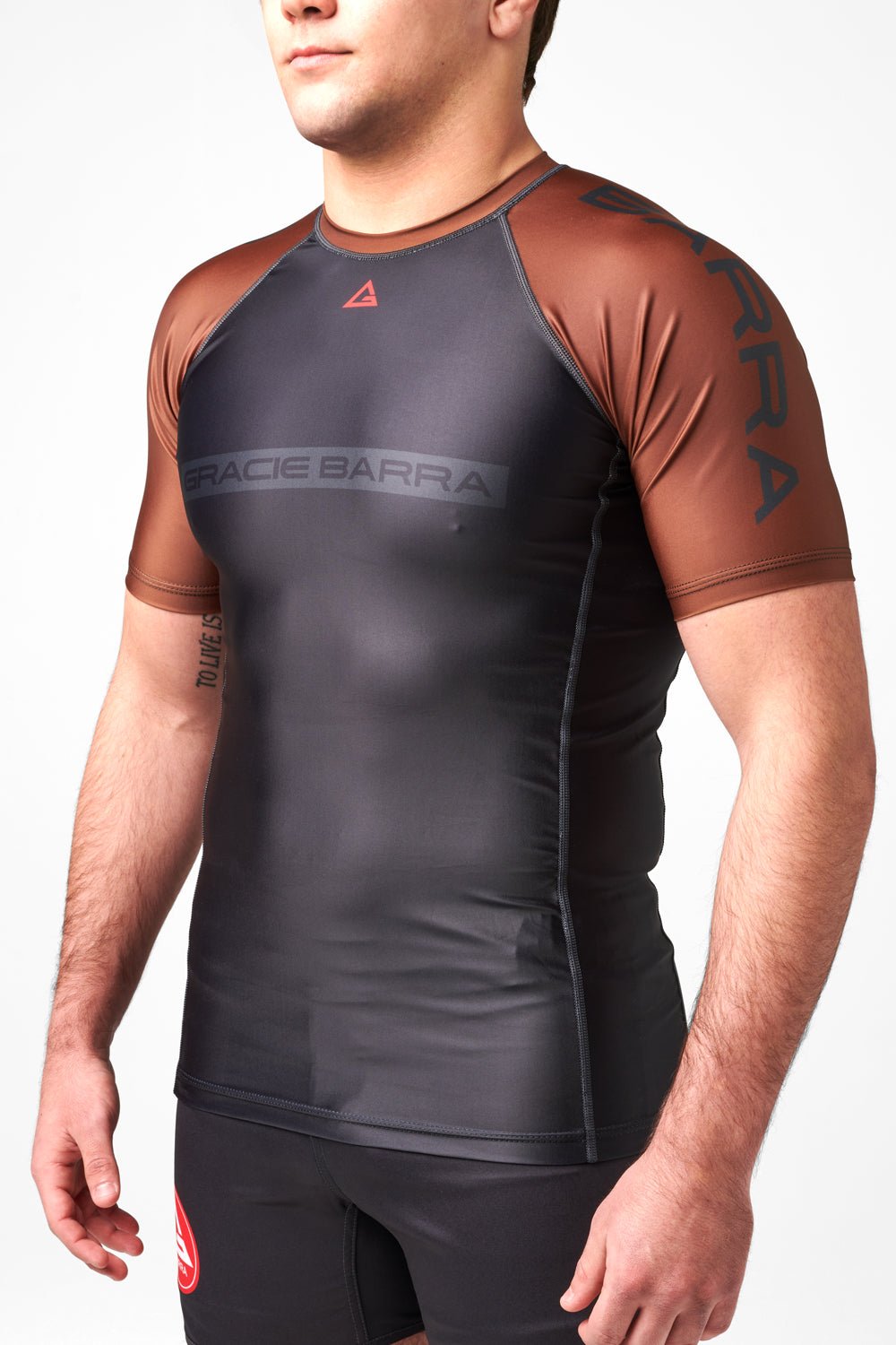 GB Edition S/S Ranked Rashguard - Brown