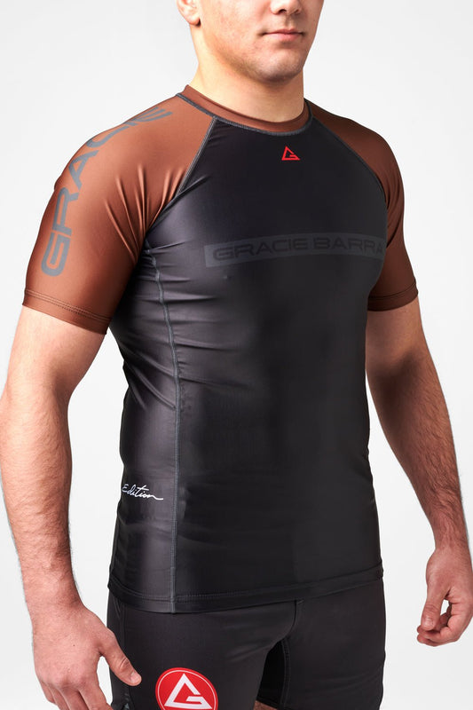 GB Edition S/S Ranked Rashguard - Brown