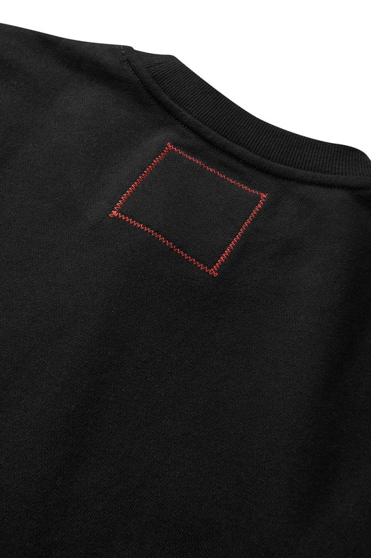 Incognito Linear Crewneck - Black