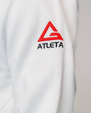 Close up of AtletaGB V4 left arm embroidery