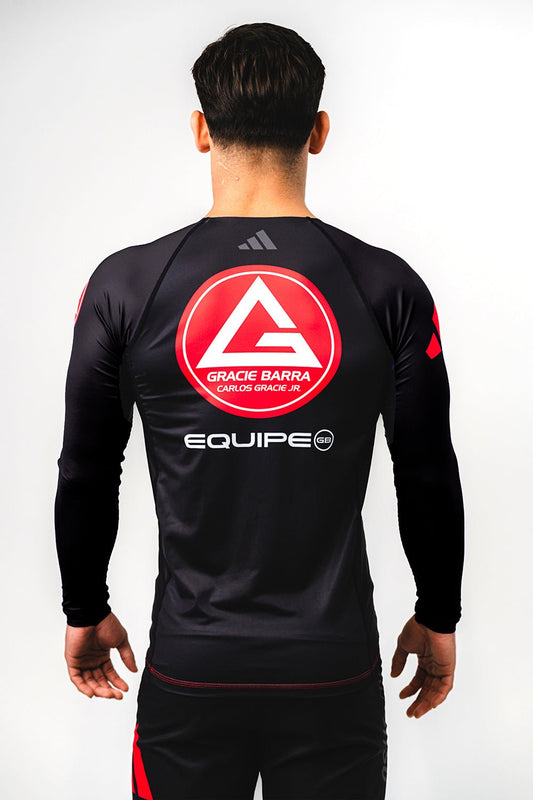 GB Performance L/S Ranked Rashguard by Adidas - Black