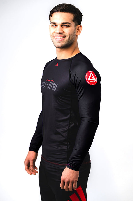 GB Performance L/S Ranked Rashguard by Adidas - Black