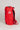 Side profile of Red GB4 Kids Backpack from the Gracie Barra Red Comp Collection, showing round GB logo patch, mesh side pocket, and structured athletic design.