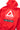 Back view of kids Gracie Barra 40 Years Competition Team red zip hoodie featuring the circular Red Shield logo, Jiu-Jitsu back graphic, and premium fleece construction