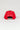 Back view of the Red Comp Team Cap showing white EQUIPE GB embroidery above a gray adjustable snap closure.