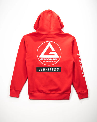 40 Years Competition Team Zip Hoodie - Red | Gracie Barra Wear