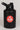 Black stainless steel 128 oz Red Shield bottle with the Gracie Barra Barra Red Shield logo on the front, photographed against a light background.