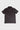 Back of the black Gracie Barra Red Shield Terra Mar polo laid flat, showing the plain back panel and woven hem label