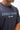 Rio Roots Mens Tee in Navy — front close-up of the light blue Gracie Barra Estd 1986 chest graphic on premium heavyweight cotton.