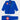 Blue Gracie Barra Ripstop Lightweight Kimono jacket and pants laid flat, showing red GB chest patch and shoulder embroidery