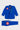 Blue Gracie Barra Ripstop Lightweight Kimono jacket and pants laid flat, showing red GB chest patch and shoulder embroidery