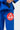 Red Gracie Barra Carlos Gracie Jr. patch on the thigh of the blue Ripstop Lightweight kimono pants with black drawcord and belt loops