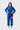 Student wearing the blue Gracie Barra Ripstop Lightweight womens kimono with Barra Shield chest patch, Gracie Barra lapel patch and blue belt, front view