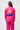 Back of the pink Gracie Barra Ripstop Lite Womens Kimono by adidas with the Barra Shield back patch and patterned Equipe GB patch, full back view.