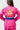 Close-up of the Barra Shield and patterned Equipe GB back patch on the pink Gracie Barra Ripstop Lite Womens Kimono by adidas.